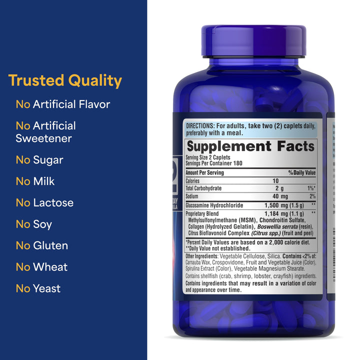 Glucosamina Condroitina Msm Triple Fuerza Para Articulaciones Saludables - Imagen 5