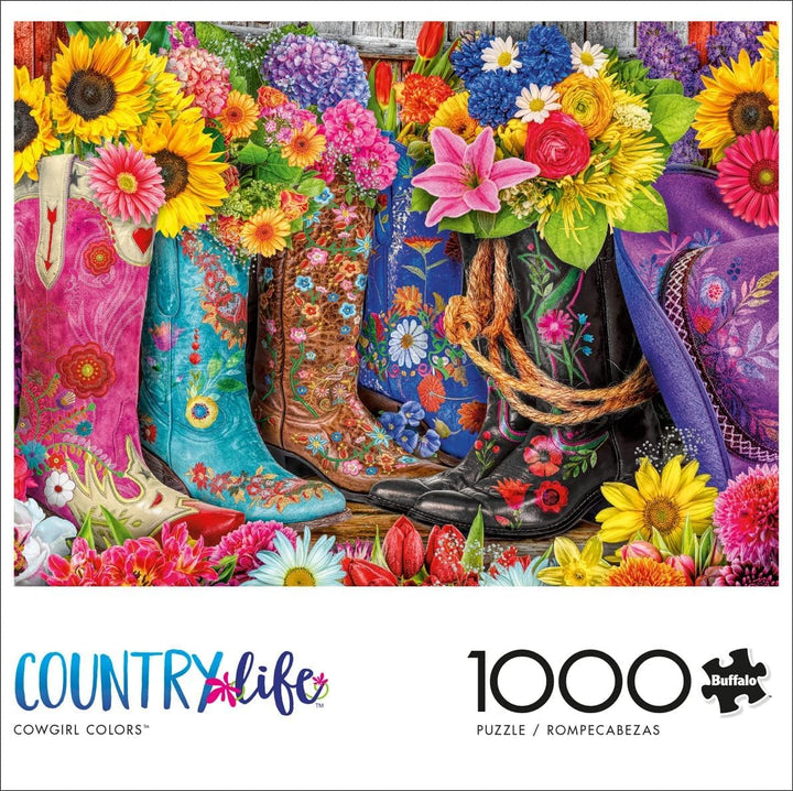 Rompecabezas 1000 Piezas Colores Vaqueras Divertido Alta Calidad Adultos - Imagen 3