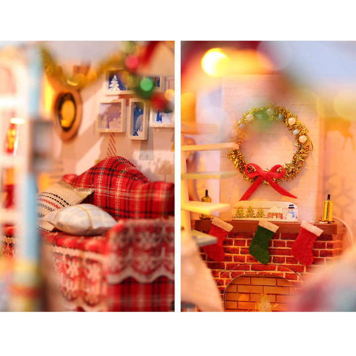 Kit Casa De Muñecas Miniatura Escala 124 Con Música Bricolaje - Imagen 5