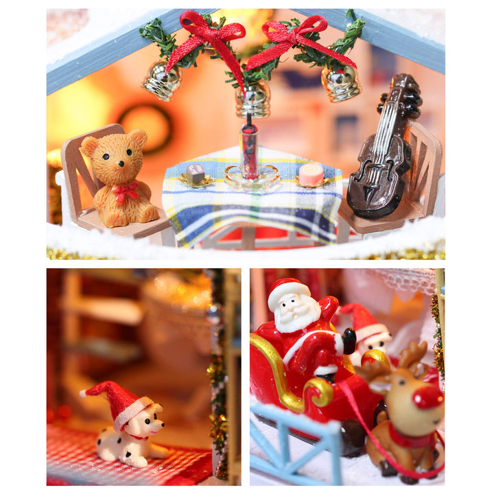 Kit Casa De Muñecas Miniatura Escala 124 Con Música Bricolaje - Imagen 6