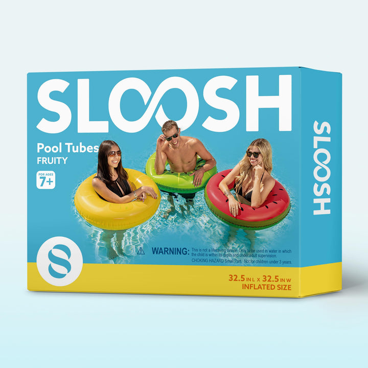 Balsa Inflable Joyin Pack 3 Frutas para Piscina Sandía Kiwi Limón - Imagen 7