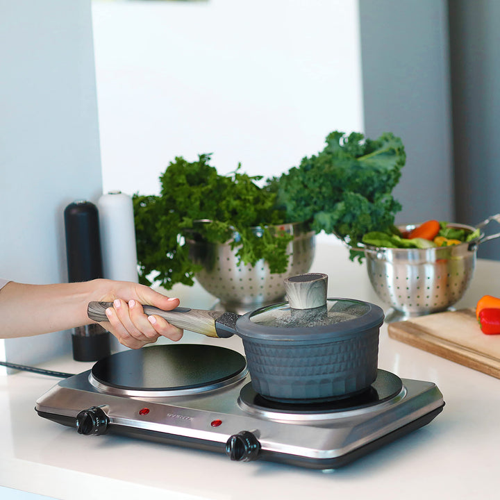 Ovente Bgi202s Estufa Electrica Portatil Doble 1500w Con Control De Temperatura - Imagen 8