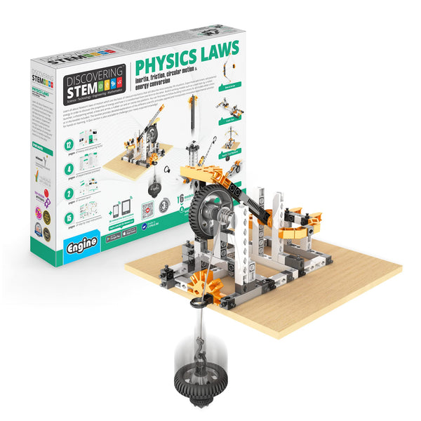 Engino STEM902 Juego de Construcción Leyes de Física para Niños + Aplicación 3D Interactiva - Imagen 1