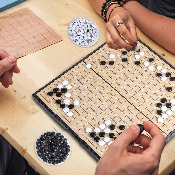 Juego Magnético Go Tablero Plegable 11 Pulgadas Con Piedras Magnéticas Portátil - Imagen 2