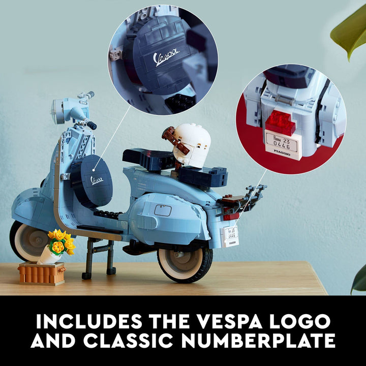 Lego Icons Vespa 125 Scooter Italiano Vintage Kit de Construcción para Adultos con Dirección Funcional - Imagen 4