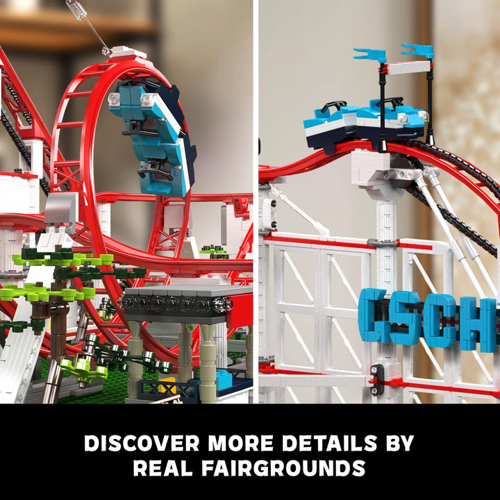 Juego de Construcción Montaña Rusa Grande Motor Mould King Kit STEM para Niños y Adultos - Imagen 5