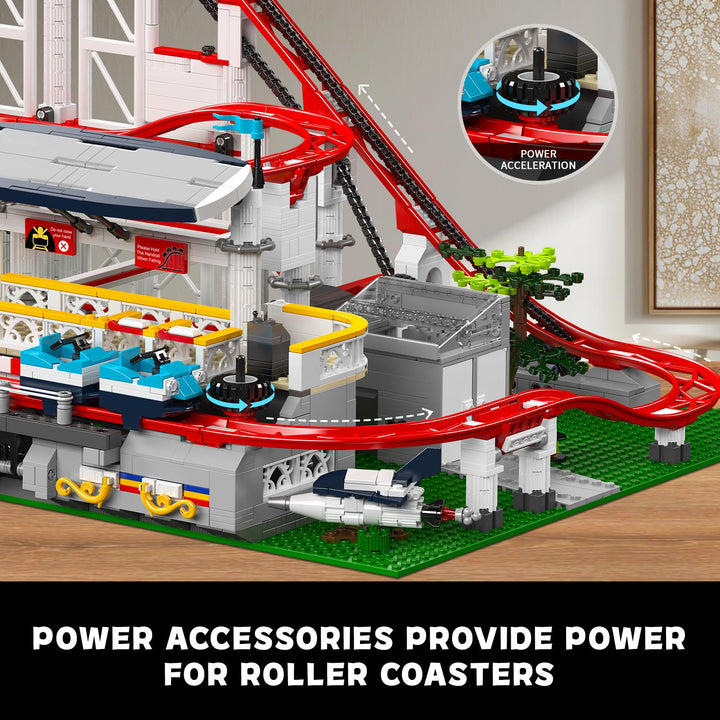 Juego de Construcción Montaña Rusa Grande Motor Mould King Kit STEM para Niños y Adultos - Imagen 6