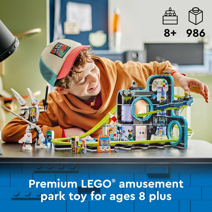 Lego City Robot World Montaña Rusa con 8 Minifiguras y Mech para Niños de 8 Años - Imagen 2