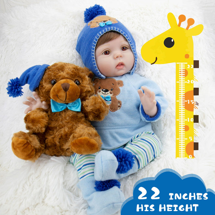 Muñeca Bebe Real Reborn Niño Recien Nacido 55 Cm - Imagen 7