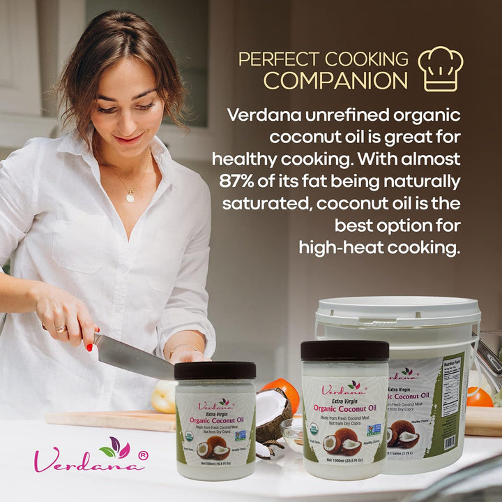 Aceite De Coco Extra Virgen Orgánico Prensado En Frío Ideal Para Cocina Y Belleza - Imagen 4