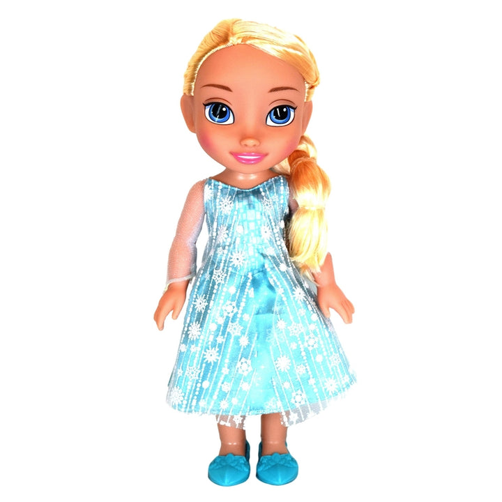 Muñeca Frozen Elsa 14 Pulgadas Vestido Brillante Juguete Para Niños Pequeños - Imagen 5
