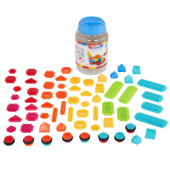 Juguete Bloques de Construcción 80 Piezas Bristle Blocks para Niños Desarrollo Creativo - Imagen 4