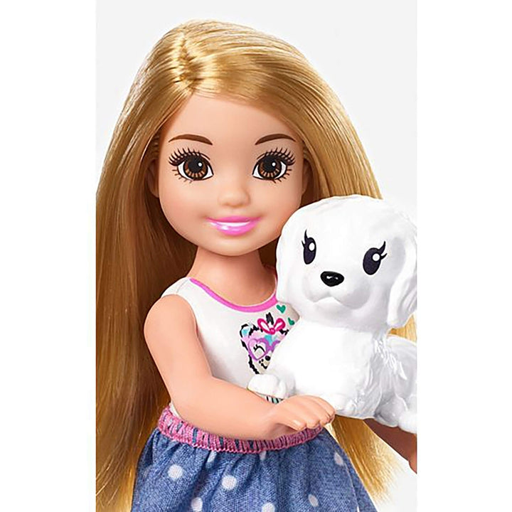 Muñeca Chelsea Con Casa Del Árbol Y Cachorro Para Juego Creativo - Imagen 2