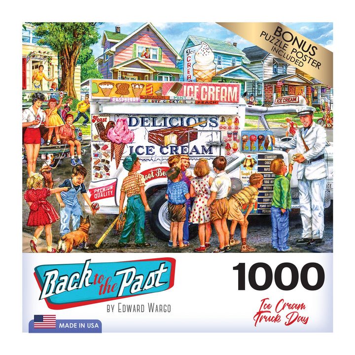 Rompecabezas 1000 Piezas Día del Camión de Helados RoseArt - Imagen 4