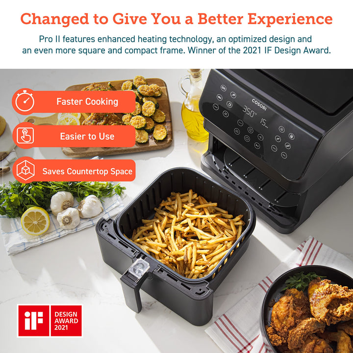 Air Fryer Cosori De 5.8 Litros 12 En 1 Cocina Rápida Y Saludable - Imagen 2