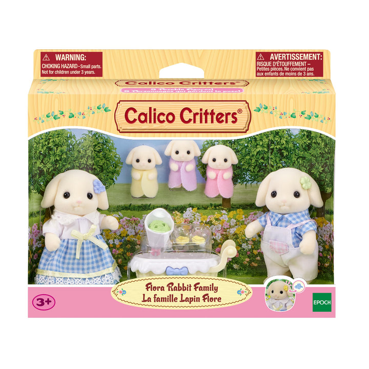 Flora Rabbit Family Calico Critters Juego 5 Figuras para Niños Estimula Creatividad - Imagen 2