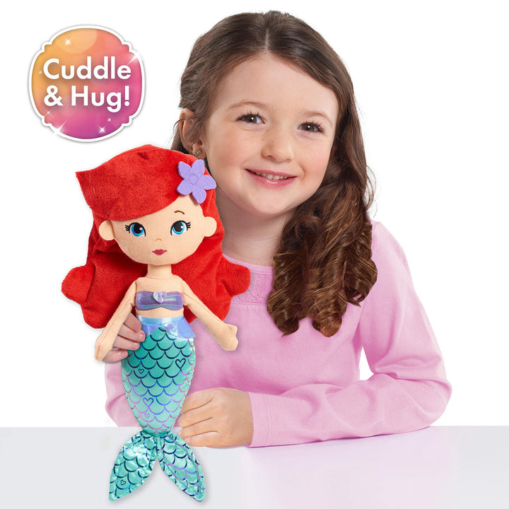 Peluche Sirenita Ariel 34 cm con Pelo Rojo para Niños Disney Princess - Imagen 2