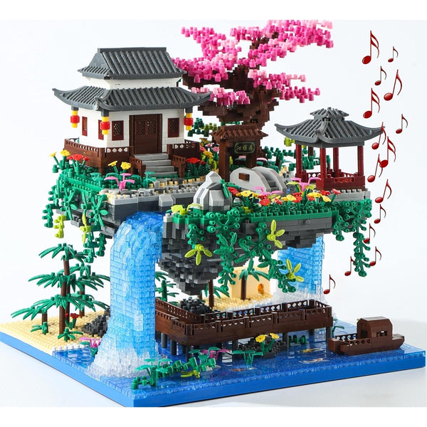 Juego De Construcción Árbol Cerezo 3320 Piezas Con Música Sakura Tree House - Imagen 1