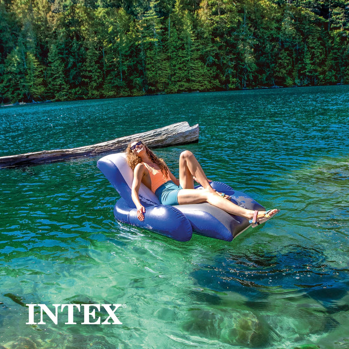 Salón Inflable Reclinable Flotante Intex, 71 X 53 Pulgadas, - Imagen 7
