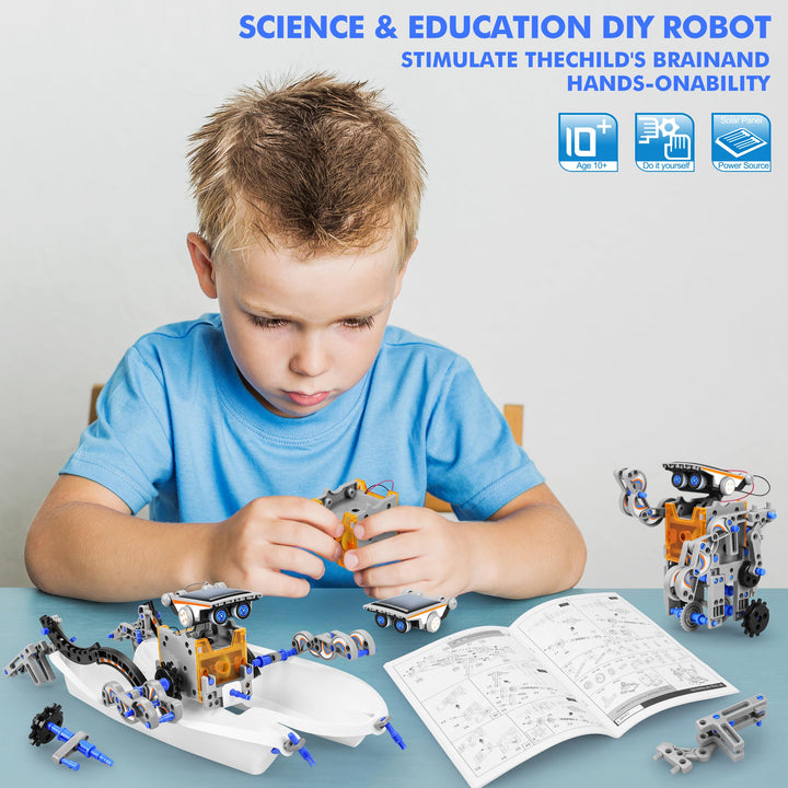 Kit Educativo STEM 13 en 1 Robots Solares Para Niños 8 a 12 Años Juguete Científico - Imagen 5