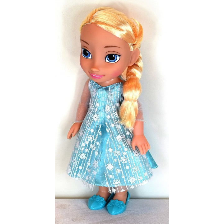 Muñeca Frozen Elsa 14 Pulgadas Vestido Brillante Juguete Para Niños Pequeños - Imagen 6