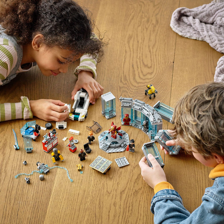 EGO Marvel Iron Man Armory 76216 Set de Construcción Vengadores con Minifiguras - Imagen 5