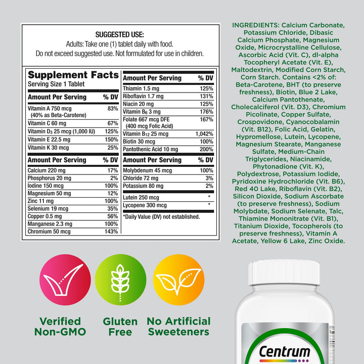 Centrum Minis Adulto 50 Plus Multivitaminico Salud Cognitiva Y Osea - Imagen 8
