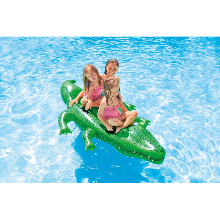 Intex Gator Ride-on Gigante Inflable Cocodrilo 80x45 Para Niños Diversión en Agua - Imagen 3