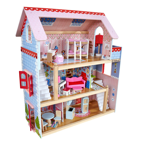 Kidkraft Casa De Muñecas Chelsea Con Muebles Idea Perfecta Para Regalar - Imagen 1