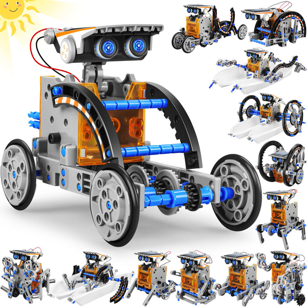 Kit Educativo STEM 13 en 1 Robots Solares Para Niños 8 a 12 Años Juguete Científico - Imagen 1