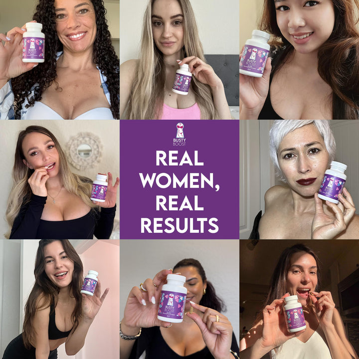 Píldoras Busty Boost Aumento De Busto Natural 60 Cápsulas Fenogreco Y Maca - Imagen 8