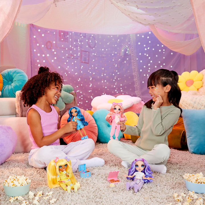 Muñeca Rainbow High Jr High PJ Party 9 Pulgadas Violet con Accesorios Fiesta de Pijamas - Imagen 2