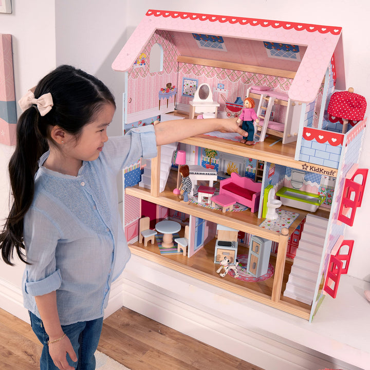Kidkraft Casa De Muñecas Chelsea Con Muebles Idea Perfecta Para Regalar - Imagen 2