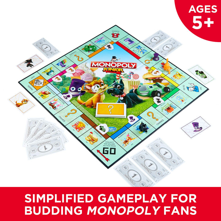 Juego De Mesa Monopoly Junior Para Niños Aprendizaje Y Diversión - Imagen 2