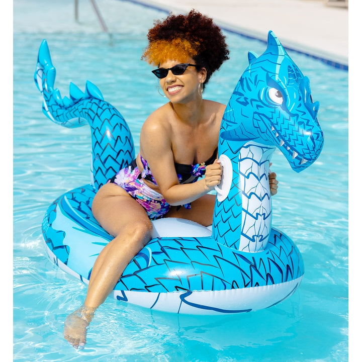 Flotador Inflable Monsoon Dragon Para Adultos Diseño Resistente Con Asas - Imagen 3