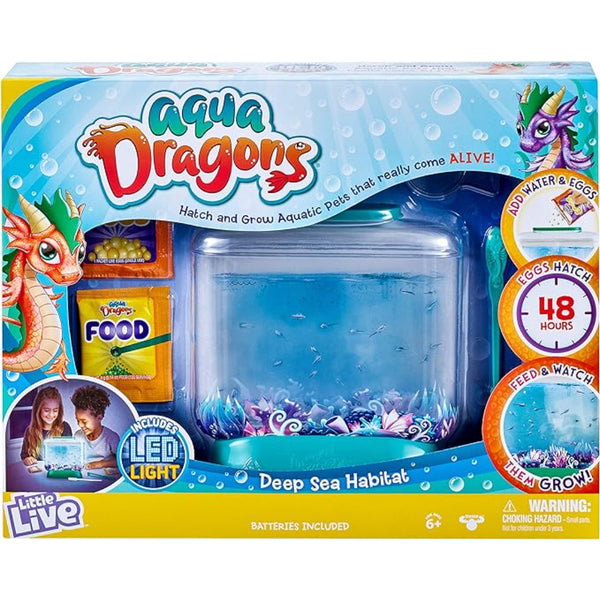 Little Live Aqua Dragons Deep Sea Habitat Criatura Multicolor Con Luz