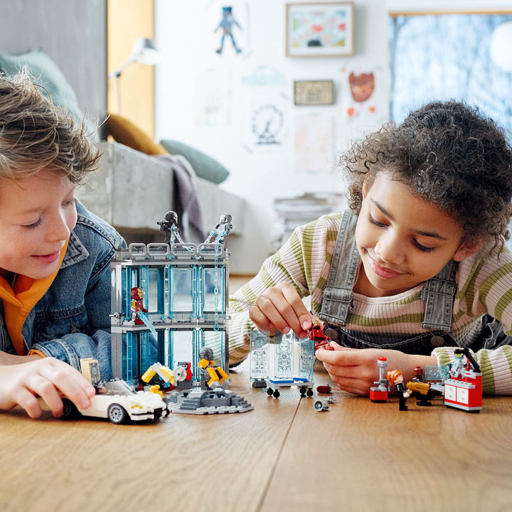 EGO Marvel Iron Man Armory 76216 Set de Construcción Vengadores con Minifiguras - Imagen 3