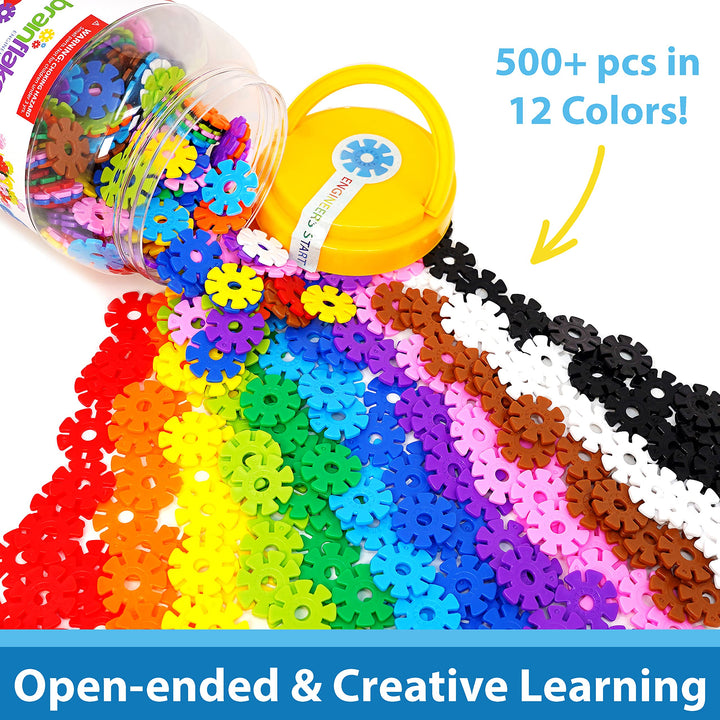 VIAHART Brain Flakes Juego de 500 Discos de Construcción Creativa para Niños - Imagen 4