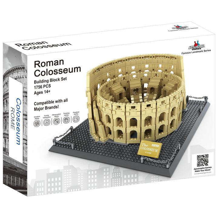 Juego De Bloques Construcción Coliseo Romano 1756 Piezas Wange Diviértete Aprendiendo y Crea Tu Propia Obra Maestra - Imagen 5