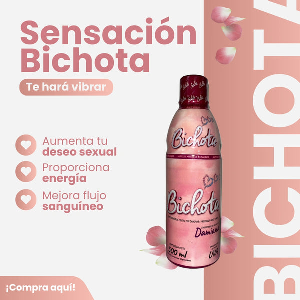 Bichota 500ml Energía Natural Sensualidad y Bienestar Sabor Uva