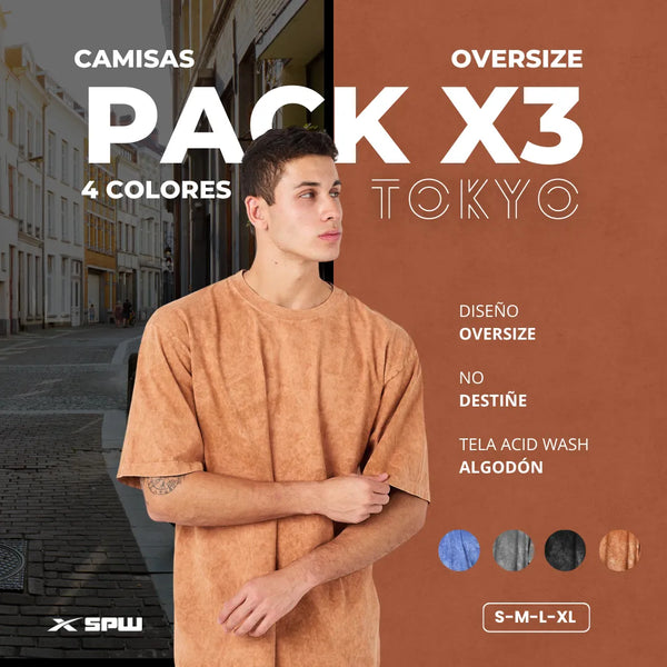 3 PACK OVERSIZE TOKYO PREMIUM