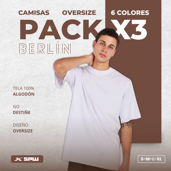 3 PACK OVERSIZE BERLÍN PREMIUM