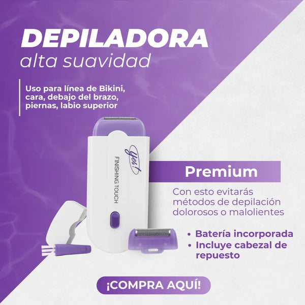 Depiladora Eléctrica Yes Recargable Para Hombre y Mujer Sin Dolor