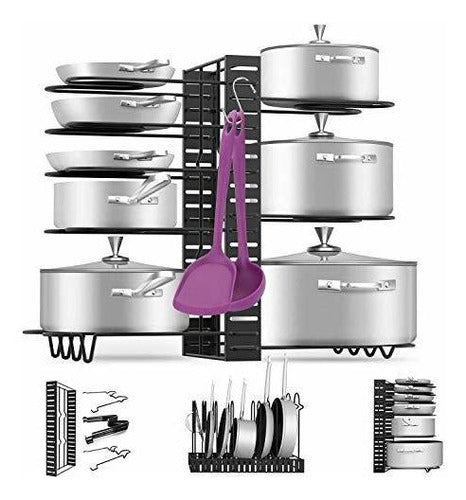 Estante Organizador De Ollas Massugar Para Cocina Eficiente - almacenspeedway