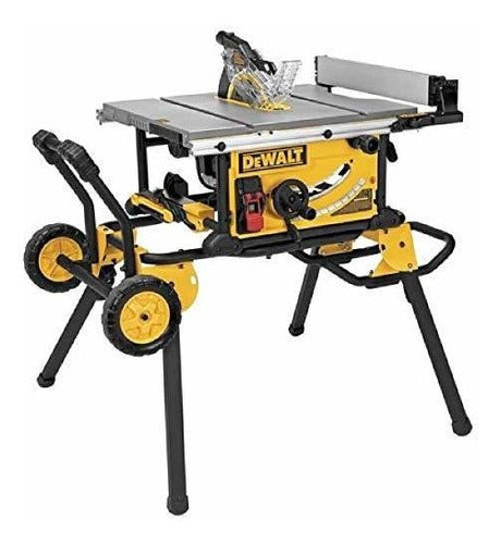 Sierra De Mesa Dewalt 10 Pulgadas Con Soporte Rodante Y Precisión Total - almacenspeedway