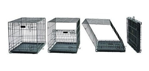 Jaula Metalica Midwest Para Perros Medianos Resistente Y Plegable - almacenspeedway