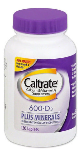 Caltrate Calcio 600mg+D3 Suplemento Salud Ósea Prevención Osteoporosis