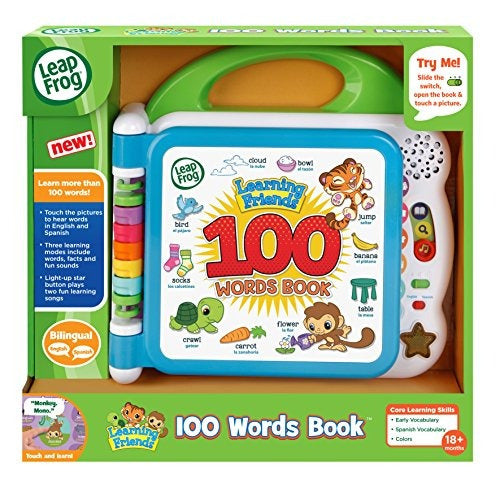 Libro Leapfrog Learning Friends 100 Words Educativo Bilingüe Para Niños - almacenspeedway