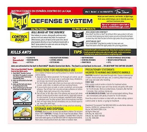 Raid Max Doble Control Ant Cebos Defensa Para Hogar Efectiva Dual - almacenspeedway