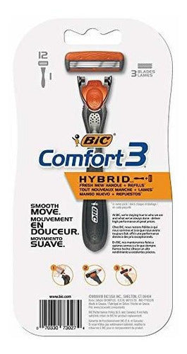Maquinilla Afeitar Hombre Bic Comfort 3 Hybrid Desechable - almacenspeedway